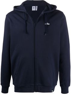 adidas худи на молнии с вышивкой Superstar