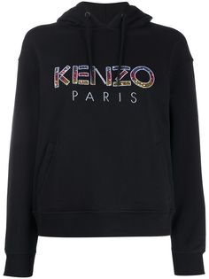 Kenzo толстовка с логотипом и капюшоном