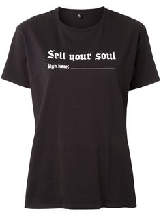 R13 футболка с принтом Sell Your Soul