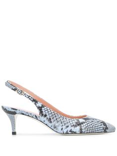 Pollini туфли с тиснением под кожу змеи