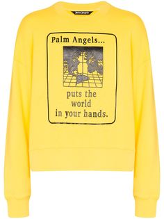 Palm Angels толстовка World In Your Hands с принтом