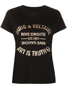 Zadig&Voltaire футболка с круглым вырезом и логотипом