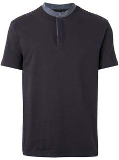 Emporio Armani рубашка-поло с потайной застежкой