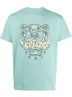 Kenzo футболка с принтом Tiger
