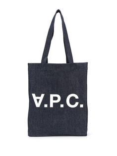 A.P.C. джинсовая сумка-тоут с логотипом