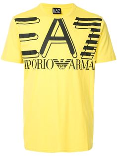 Ea7 Emporio Armani футболка с круглым вырезом и логотипом