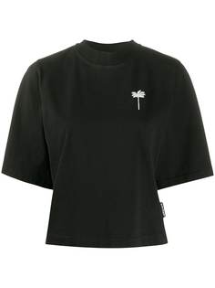 Palm Angels укороченная футболка с узором