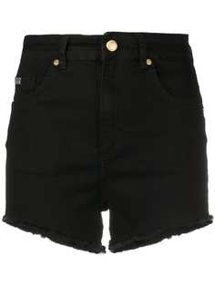 Versace Jeans Couture джинсовые шорты асимметричного кроя