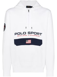 Polo Ralph Lauren худи с воротником на молнии и логотипом