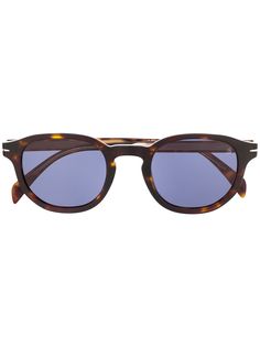 DAVID BECKHAM EYEWEAR солнцезащитные очки черепаховой расцветки