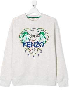 Kenzo Kids толстовка с вышивкой