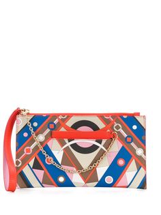 Emilio Pucci клатч Heliconia с принтом и ручкой-браслетом