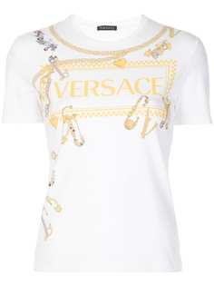 Versace футболка с принтом