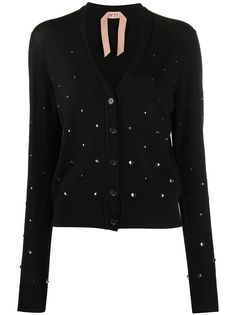 Nº21 crystal embellished cardigan