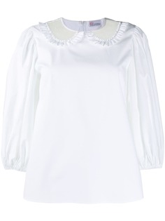 Red Valentino блузка с прозрачным воротником