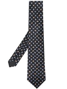 LANVIN галстук с графичным принтом