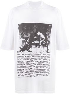 Rick Owens DRKSHDW футболка Jumbo с принтом