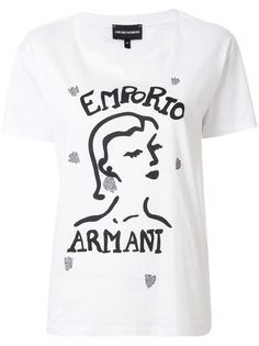 Emporio Armani футболка с принтом