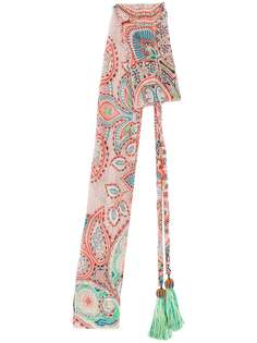 Etro шарф с кисточками и принтом пейсли