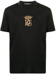 Dolce & Gabbana футболка с вышитым логотипом