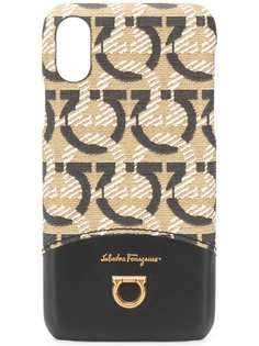 Salvatore Ferragamo чехол для iPhone X с декором Gancini
