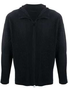 Homme Plissé Issey Miyake плиссированная куртка на молнии