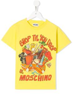 Moschino Kids TEEN Shop Till You Drop T-shirt