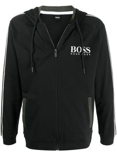 BOSS худи на молнии с логотипом