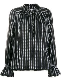 Derek Lam 10 Crosby блузка Calypso в полоску