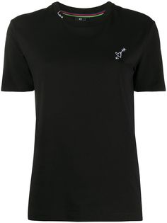 PS Paul Smith приталенная футболка с вышивкой