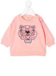 Kenzo Kids джемпер с вышивкой Tiger и логотипом