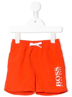 Boss Kids плавки-шорты с кулиской и логотипом