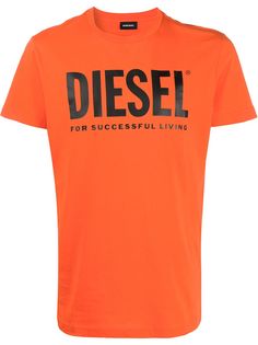 Diesel футболка с круглым вырезом и логотипом