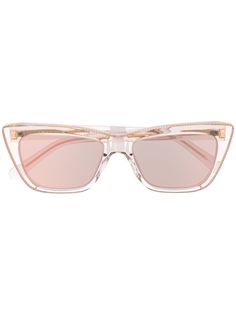 Stella McCartney Eyewear солнцезащитные очки в оправе кошачий глаз с цепочкой