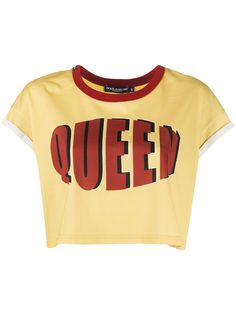 Dolce & Gabbana укороченная футболка Queen