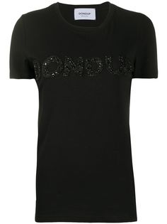 Dondup футболка с декорированным логотипом