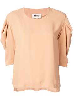 Mm6 Maison Margiela топ с драпировкой