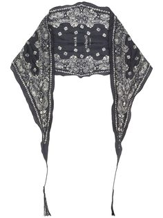 Acne Studios logo print bandana scarf