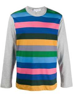 Comme Des Garçons Shirt stripe print T-shirt