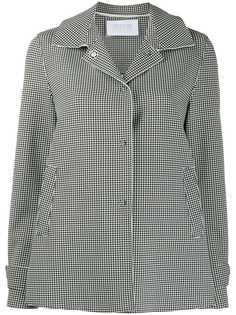 Harris Wharf London houndstooth pattern shirt jacket