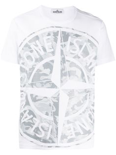 Stone Island cotton logo print T-shirt