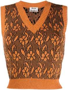 Acne Studios floral pattern sleeveless jumper
