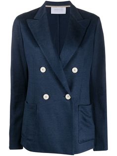 Harris Wharf London fitted double-breasted blazer