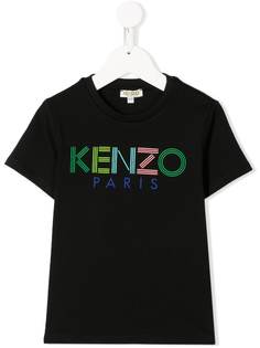 Kenzo Kids футболка с круглым вырезом и логотипом
