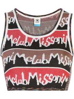M Missoni укороченный топ с логотипом