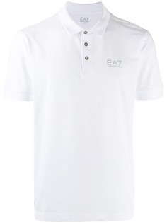 Ea7 Emporio Armani рубашка-поло с логотипом