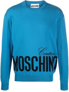 Moschino джемпер вязки интарсия с логотипом