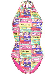 Moschino Chewing Gum print swimsuit