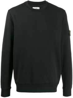 Stone Island толстовка с нашивкой-логотипом