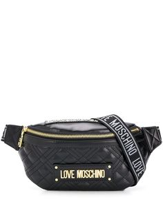 Love Moschino стеганая поясная сумка